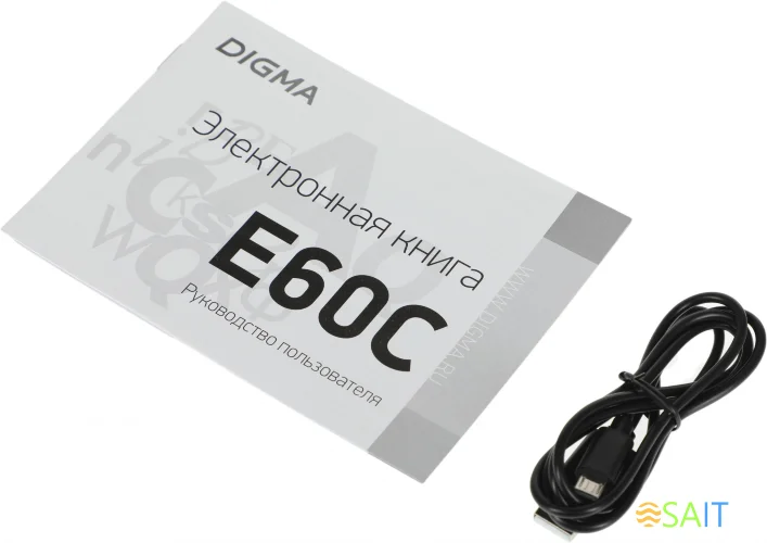Электронная книга Digma E60C 6" E-ink HD Pearl 1024x758 600MHz/4Gb/microSDHC коричневый