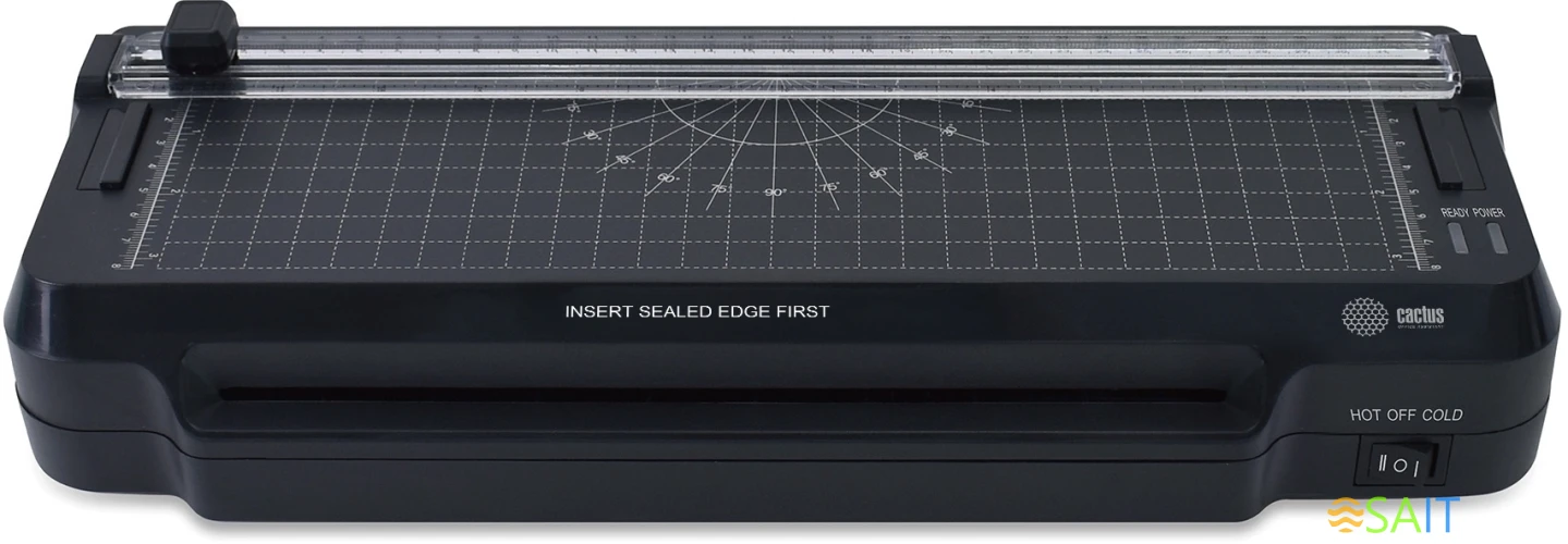 Ламинатор Cactus CS-LAB-F1 черный A4 (70-125мкм) 25см/мин (2вал.) хол.лам. лам.фото