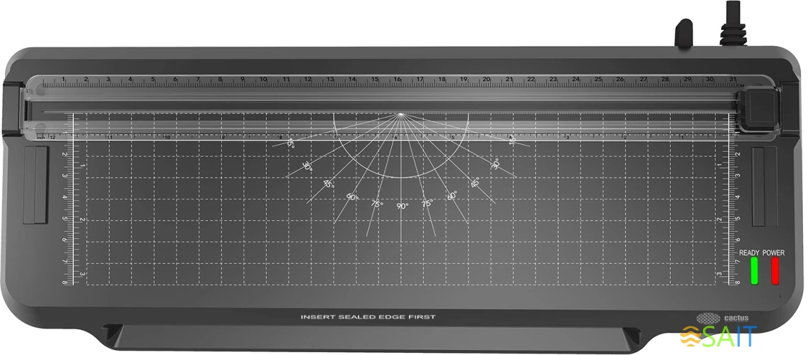 Ламинатор Cactus CS-LAB-F1 черный A4 (70-125мкм) 25см/мин (2вал.) хол.лам. лам.фото
