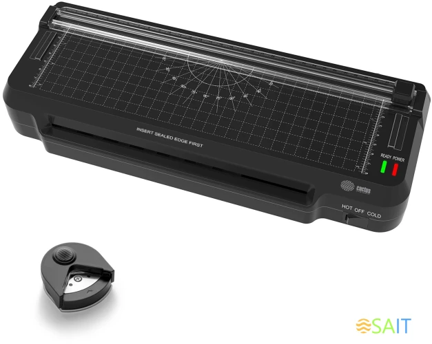 Ламинатор Cactus CS-LAB-F1 черный A4 (70-125мкм) 25см/мин (2вал.) хол.лам. лам.фото