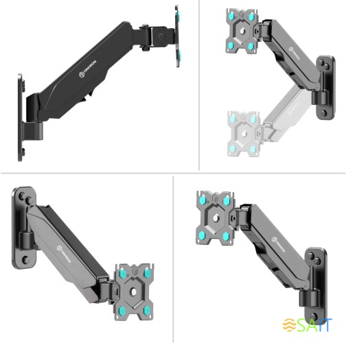 Кронштейн для телевизора Onkron G120 черный 13"-34" макс.8кг настенный поворот и наклон верт.перемещ.