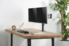 Кронштейн для мониторов Ultramounts UM737 черный 17"-32" макс.8кг крепление к столешнице поворот и наклон