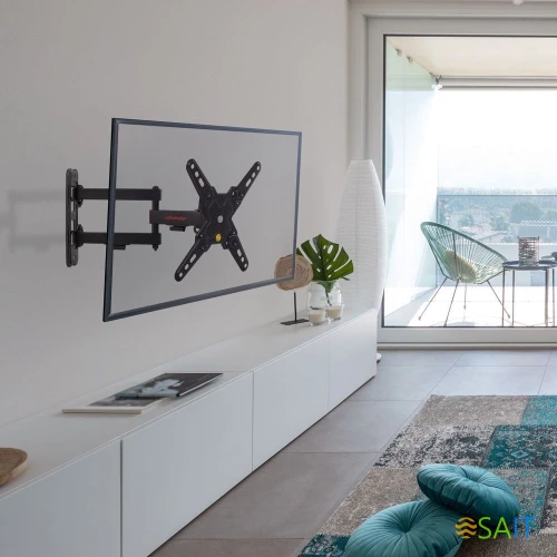 Кронштейн для телевизора Arm Media MARS-8 черный 20"-43" макс.25кг настенный поворотно-выдвижной и наклонный