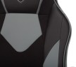 Кресло игровое Zombie GAME 17 черный/серый эко.кожа/ткань крестов. пластик
