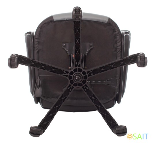 Кресло игровое Zombie GAME 17 черный/серый эко.кожа/ткань крестов. пластик