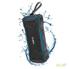 Колонка порт. Sven PS-220 черный/синий 10W 2.0 BT/3.5Jack/USB 10м 1200mAh (SV-016470)