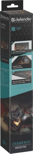 Коврик для мыши Defender Cerberus XXL рисунок/черный 400x355x3мм (50556)