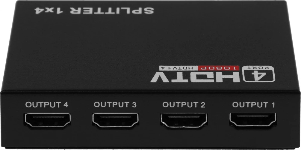 Сплиттер аудио-видео Premier 5-872-4 HDMI (f)/4xHDMI (f) черный