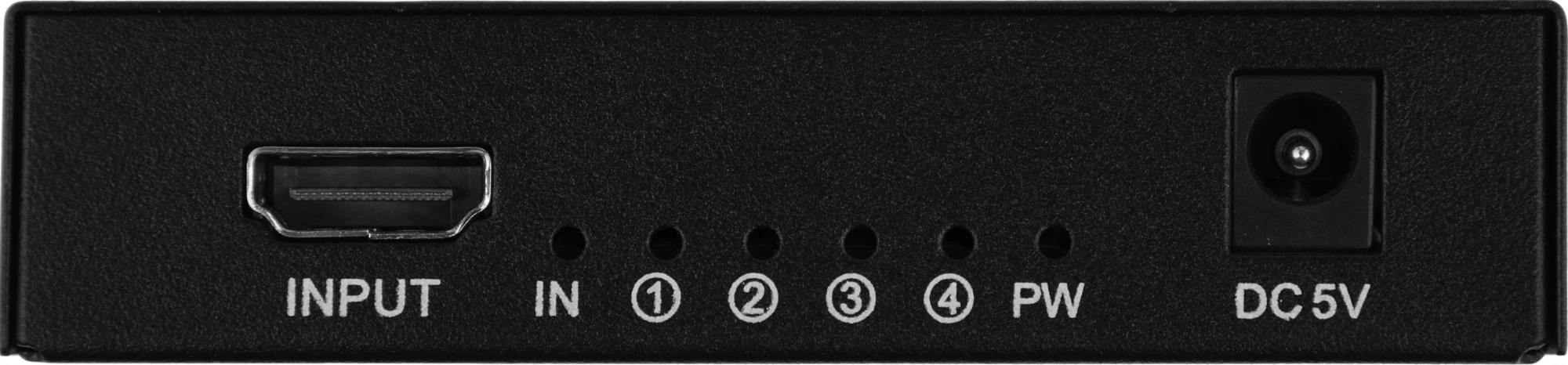 Сплиттер аудио-видео Premier 5-872-4 HDMI (f)/4xHDMI (f) черный