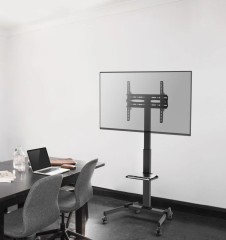 Подставка для телевизора Ultramounts UM252 черный 32"-55" макс.35кг напольный мобильный