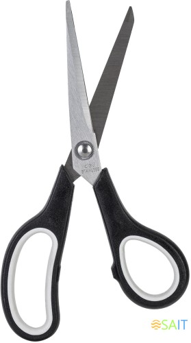 Ножницы Deli E6002 Essential Soft офисные 195мм ТПЭ сталь ассорти/серый блистер