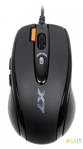 Мышь A4Tech X-718BK черный оптическая 3000dpi USB 6but (X-718BK USB)