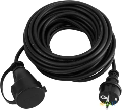 Сетевой удлинитель Buro BU-PS1.20/FRB-16 20м (1 розетка) черный (пакет ПЭ)