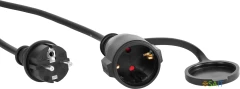 Сетевой удлинитель Buro BU-PS1.20/FRB-16 20м (1 розетка) черный (пакет ПЭ)
