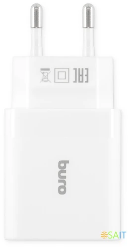 Сетевое зар./устр. Buro BUWE1 10.5W 2.1A 2xUSB универсальное белый (BUWE10S200WH)