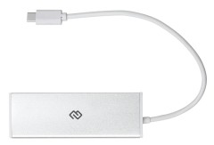 Разветвитель USB-C Digma HUB-4U3.0-UC-S 4порт. серебристый