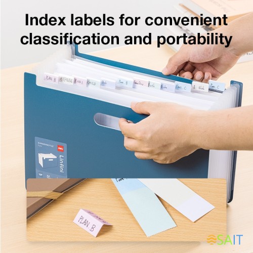 Папка-портфель Deli Linfini EF604 13 отдел. A4 полипропилен 0.75мм ассорти