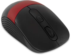 Мышь Оклик 310MW черный/красный оптическая 3200dpi беспров. USB для ноутбука 4but (1869093)