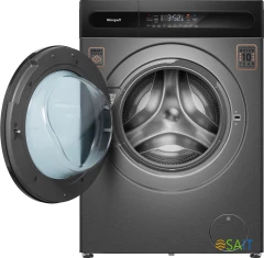 Стиральная машина Weissgauff WMD 49411 DC Inverter класс: B загр.фронтальная макс.:11кг (с сушкой) темно-серебристый инвертер