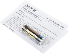 Мышь A4Tech Fstyler FG10S черный/оранжевый оптическая 2000dpi silent беспров. USB для ноутбука 4but (FG10S ORANGE)