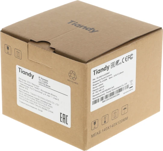 Камера видеонаблюдения IP Tiandy AK TC-C320N I3/E/Y/2.8mm 2.8-2.8мм цв. корп.:белый