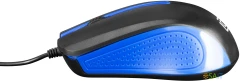 Мышь Оклик 225M черный/синий оптическая 1200dpi USB 3but (288233)