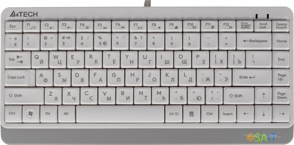 Клавиатура A4Tech Fstyler FK11 белый USB slim