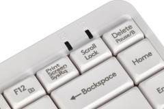 Клавиатура A4Tech FK11 белый USB slim (FK11 USB (WHITE)) кабель 1.5м