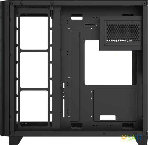 Корпус Formula Crystal U2 Floe черный без БП ATX 1xUSB2.0 1xUSB3.0 1xUSB3.1 audio bott PSU