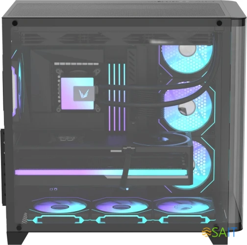 Корпус Formula Crystal U2 Floe черный без БП ATX 1xUSB2.0 1xUSB3.0 1xUSB3.1 audio bott PSU