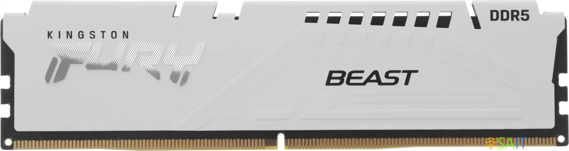 Память DDR5 16GB 6000MHz Kingston KF560C36BWE2-16 Fury Beast White Expo RTL PC5-48000 CL36 DIMM 288-pin 1.35В dual rank с радиатором Ret