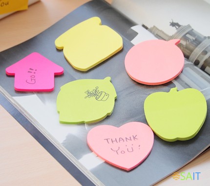 Блок самоклеящийся бумажный Stick`n 21180 70x70мм 50лист. 70г/м2 неон зеленый вырубной "листок" европодвес