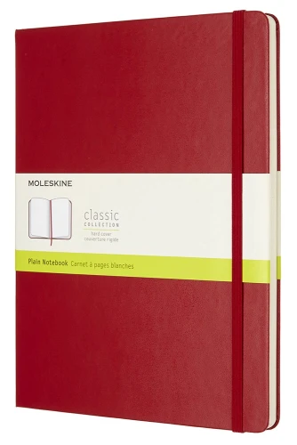 Блокнот Moleskine CLASSIC QP092F2 XLarge 190х250мм 192стр. нелинованный твердая обложка красный