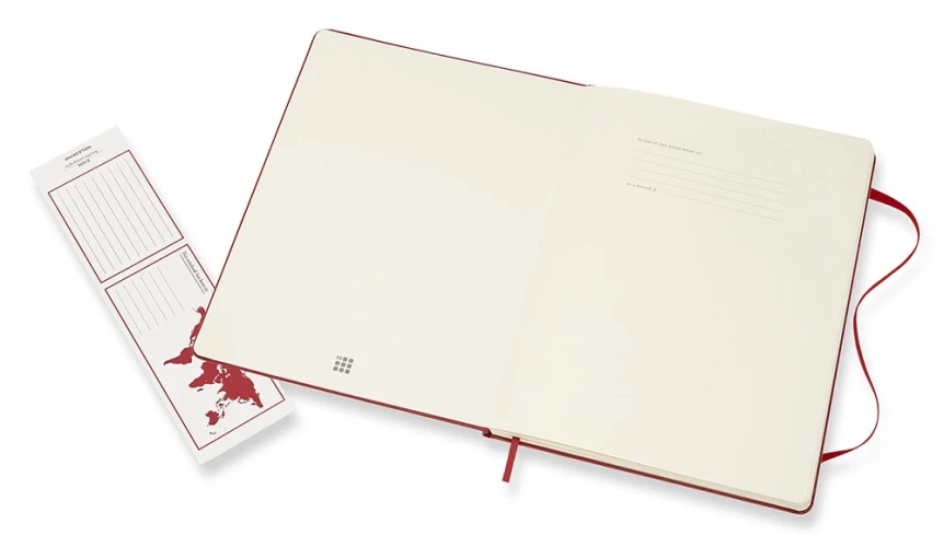 Блокнот Moleskine CLASSIC QP092F2 XLarge 190х250мм 192стр. нелинованный твердая обложка красный