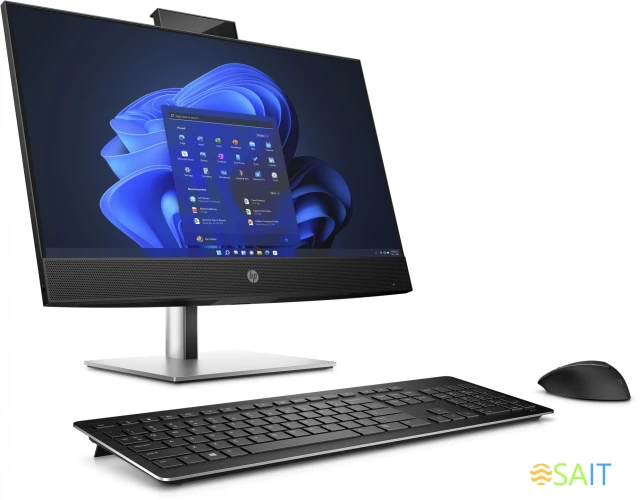 Моноблок HP ProOne 440 G9 23.8" Full HD Touch i5 13500T (1.2) 16Gb SSD512Gb UHDG CR Windows 11 Professional 64 GbitEth WiFi BT 90W клавиатура мышь Cam черный 1920x1080