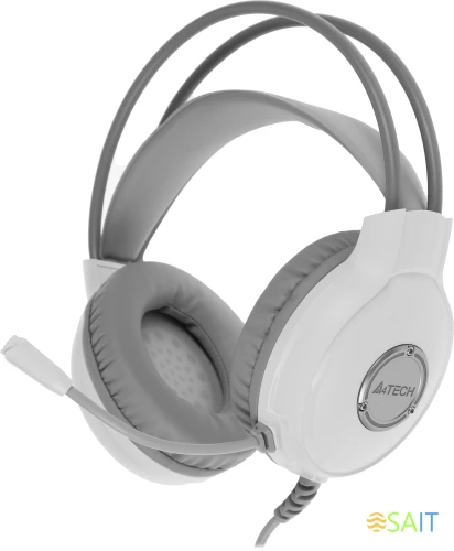 Наушники с микрофоном A4Tech Fstyler FH300U белый 2м мониторные USB оголовье (FH300U WHITE)