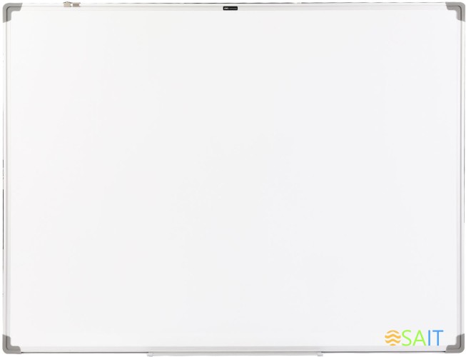 Доска магнитно-маркерная Deli E39034A лак белый 90x120см алюминиевая рама