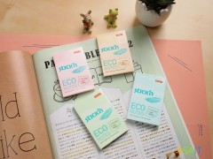 Блок самоклеящийся бумажный Stick`n ECO 21744 51x76мм 100лист. 60г/м2 пастель зеленый