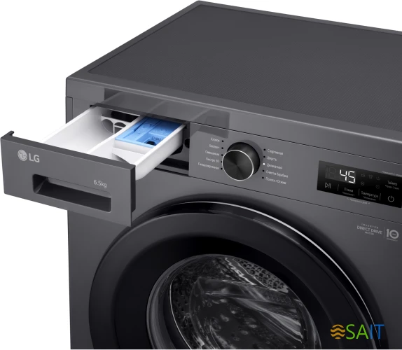 Стиральная машина LG F2Y1WS6J класс: A загр.фронтальная макс.:6.5кг темно-серый инвертор