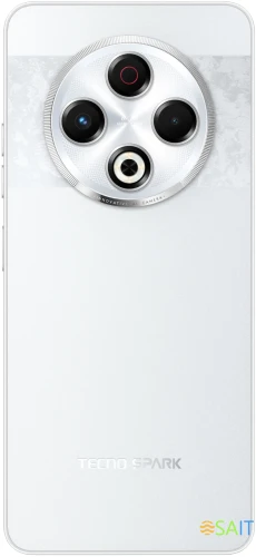 Смартфон Tecno Spark 30 256Gb 8Gb серебристый моноблок 3G 4G 2Sim 6.78" 1080x2436 Android 14 64Mpix 802.11 a/b/g/n/ac NFC GPS GSM900/1800 GSM1900 Protect FM A-GPS microSD max1024Gb