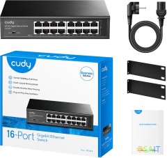 Коммутатор Cudy GS1016 (L2) 16x1Гбит/с неуправляемый