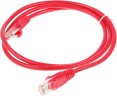 Патч-корд cat.5E molded 1м красный RJ-45 (m)-RJ-45 (m) (упак.:1шт)