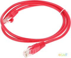 Патч-корд cat.5E molded 1м красный RJ-45 (m)-RJ-45 (m) (упак.:1шт)
