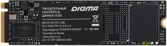 Накопитель SSD Digma PCIe 3.0 x4 512GB DGSM3512GM23T Mega M2 M.2 2280