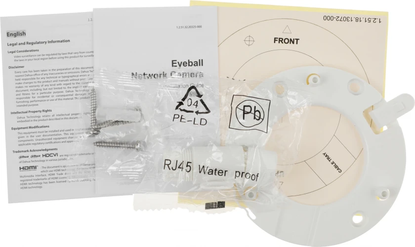 Камера видеонаблюдения IP Dahua DH-IPC-HDW1430DTP-SAW-0280B Wi-Fi 2.8-2.8мм цв. корп.:белый