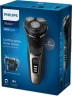 Бритва роторная Philips S3242/12 реж.эл.:3 питан.:аккум. черный/серебристый