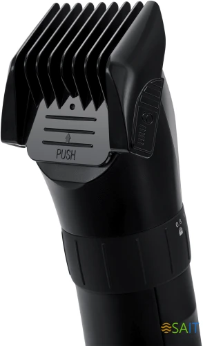 Машинка для стрижки Polaris PHC 3017RC Argan Therapy Pro черный/серебристый (насадок в компл:5шт)