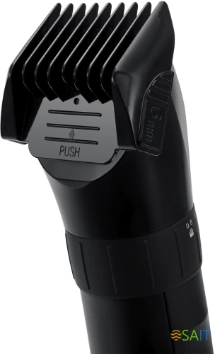 Машинка для стрижки Polaris PHC 3017RC Argan Therapy Pro черный/серебристый (насадок в компл:5шт)