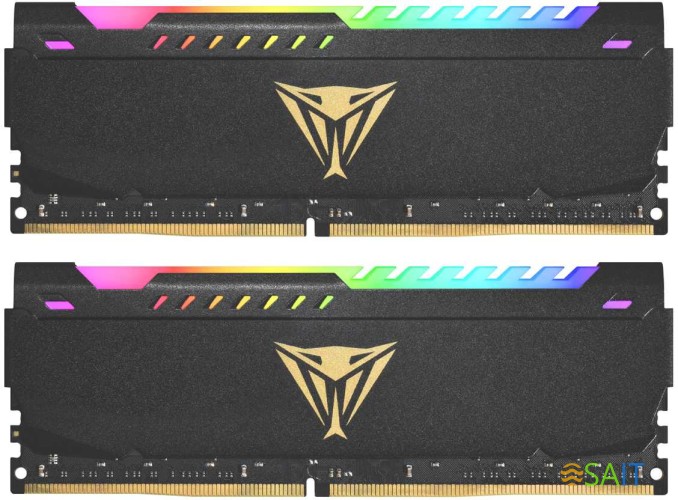 Память DDR4 2x8Gb 3600MHz Patriot PVSR416G360C0K Viper Steel RGB RTL Gaming PC4-28800 CL20 DIMM 288-pin 1.35В dual rank с радиатором Ret