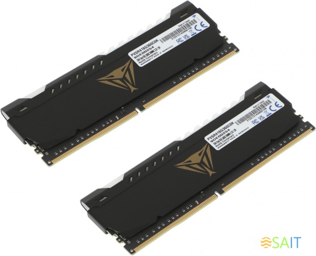 Память DDR4 2x8Gb 3600MHz Patriot PVSR416G360C0K Viper Steel RGB RTL Gaming PC4-28800 CL20 DIMM 288-pin 1.35В dual rank с радиатором Ret